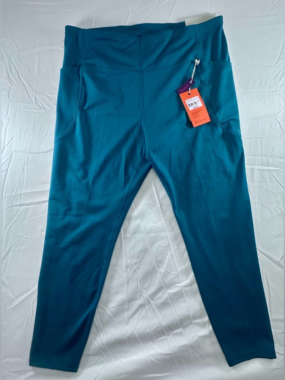 Freely Women’s Teal Active Leggings with Side Pockets